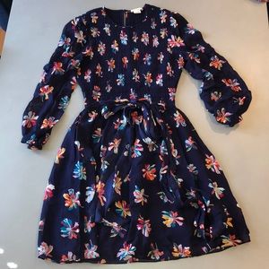 Long sleeve floral dress